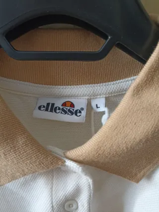 Polo Ellesse donna bianco beige Tg. L