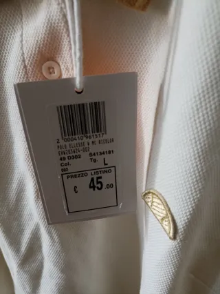 Polo Ellesse donna bianco beige Tg. L