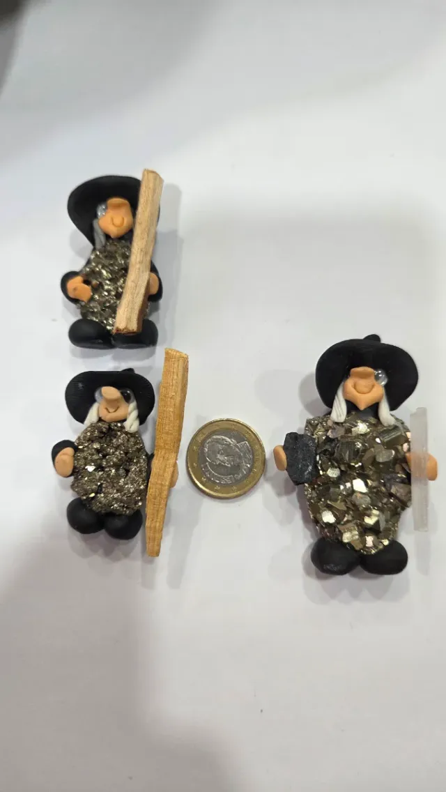 BRUJITAS DE PIRITA CON PALO SANTO O SELENITA