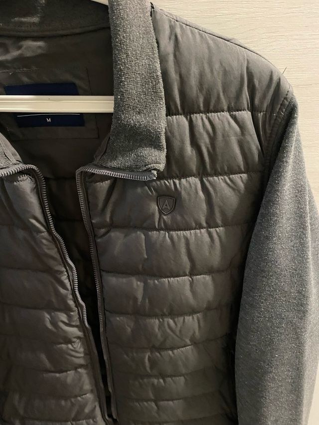 Chaqueta acolchada gris M