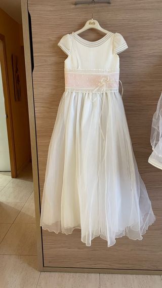 Vestido Comunión Marla con Cancán