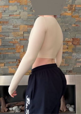 Adidas Crop top manga larga