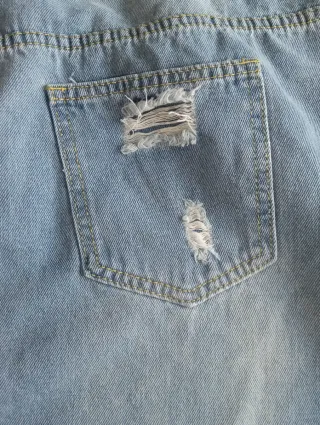 Falda vaquera Shein L desgastada