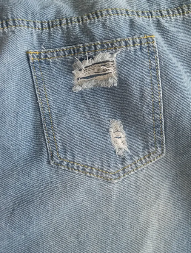 Falda vaquera Shein L desgastada