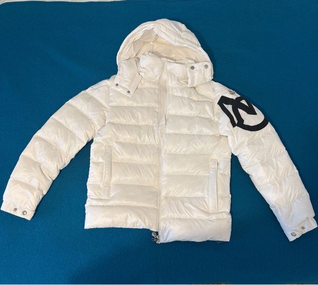 Giubbotto bianco con logo