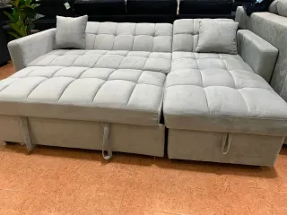 Sofá Cama Kris Gris con Arcón