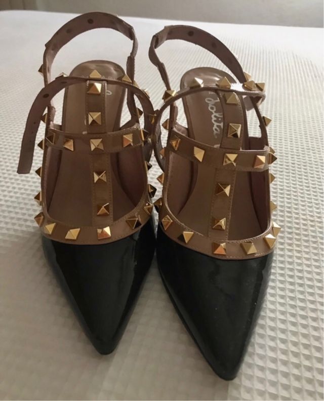 Zapatos Lolita Blu Talla 37 Negro Tachuelas