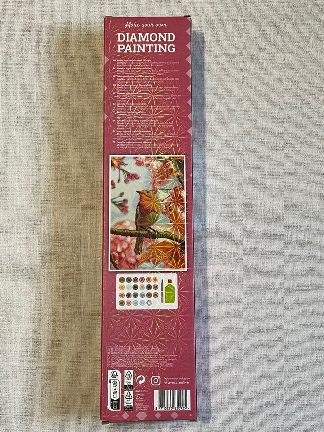 Kit Pintura Diamante AVEC Perirrojo 40x60cm