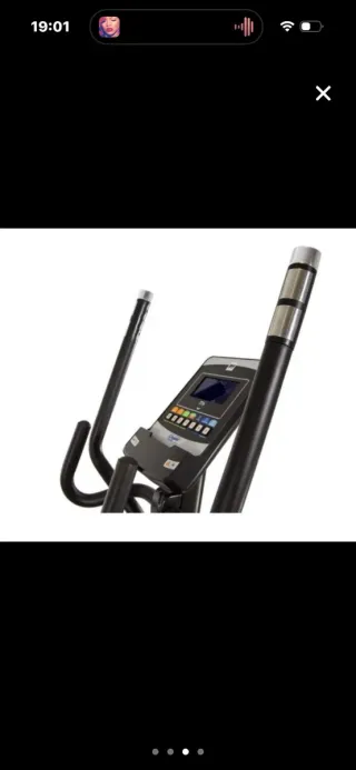 Bicicleta Elíptica BHi Quantum con pantalla LCD.