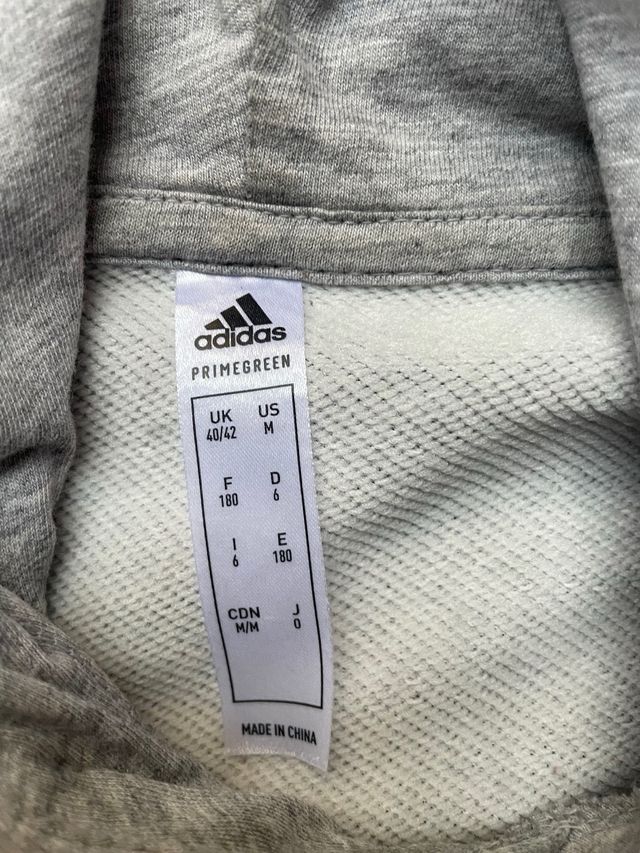 Sudadera Adidas Gris con Logo