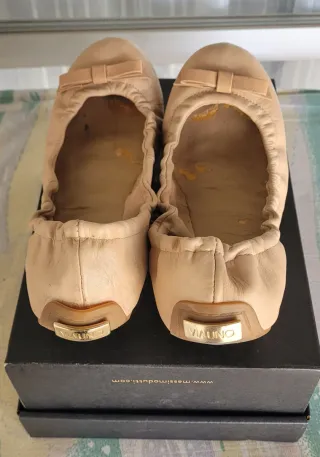 Bailarinas de piel beige