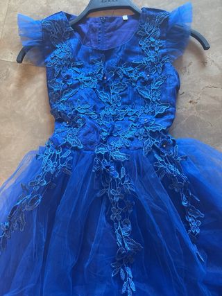 Vestido azul para niña 130-150