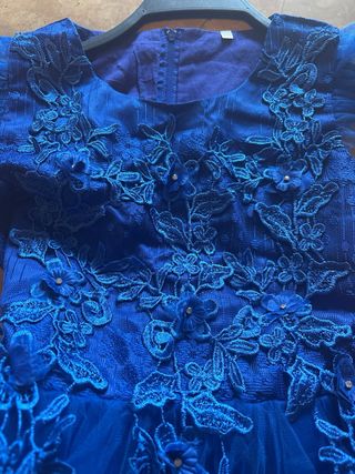 Vestido azul para niña 130-150