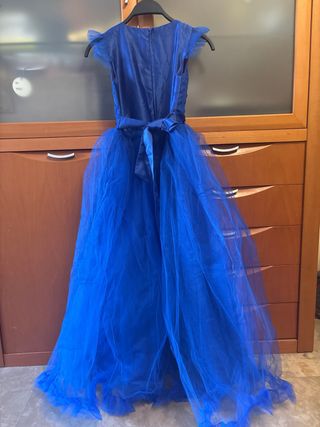 Vestido azul para niña 130-150