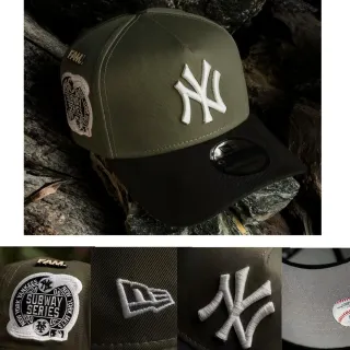 Gorra New Era NY Yankees Negra y Verde Militar