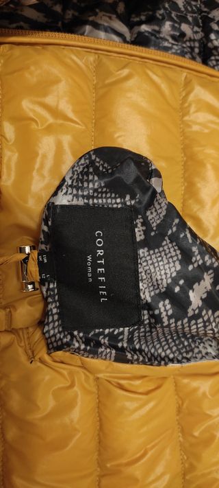 Anorak reversible mostaza y print