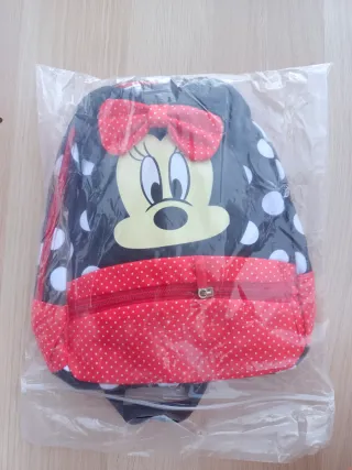 Mochila Minnie Mouse roja y negra