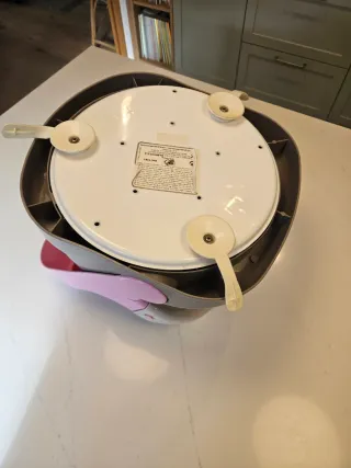 Asiento de baño para bebé color rosa