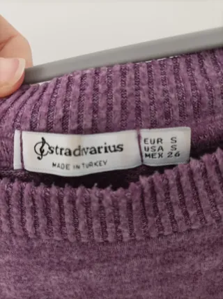 Jersey oversize Stradivarius morado Talla S