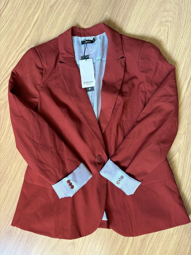 Blazer Stradivarius teja Talla XL