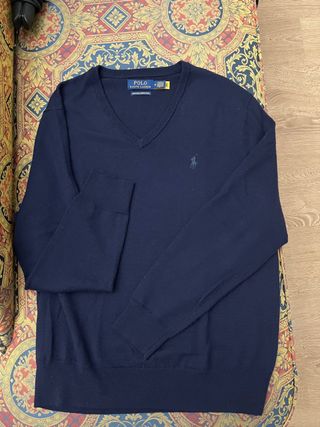 Jersey Polo Ralph Lauren Merino Azul Talla M