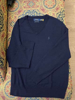 Jersey Polo Ralph Lauren Merino Azul Talla M