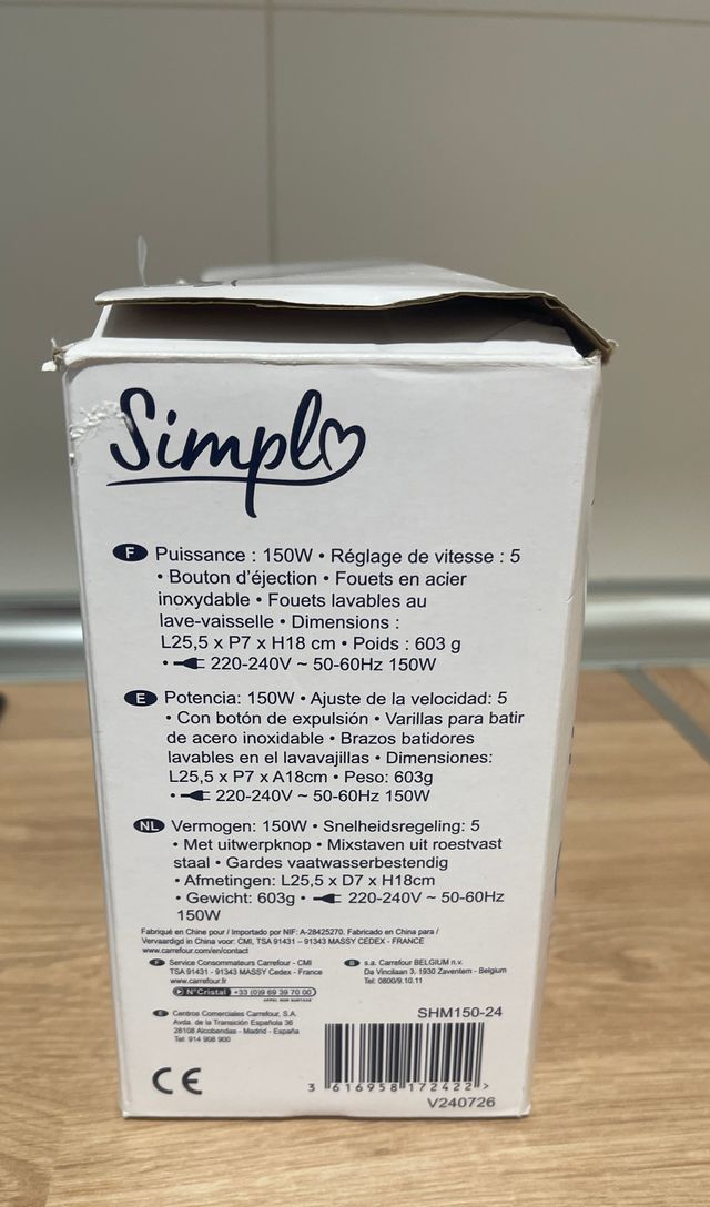 Batidora de mano 150W