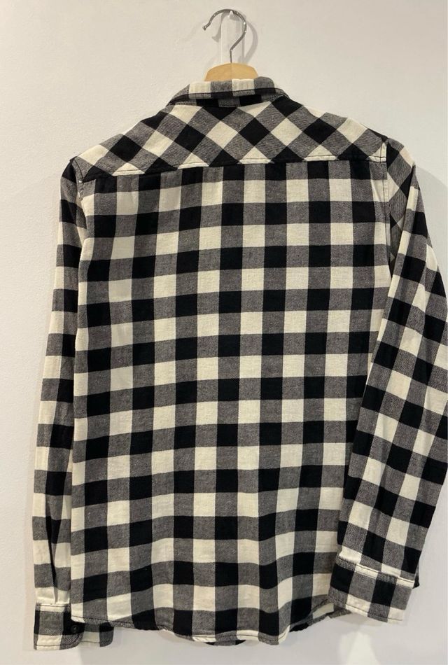 Camisa cuadros niño B/N Talla 13/14 años