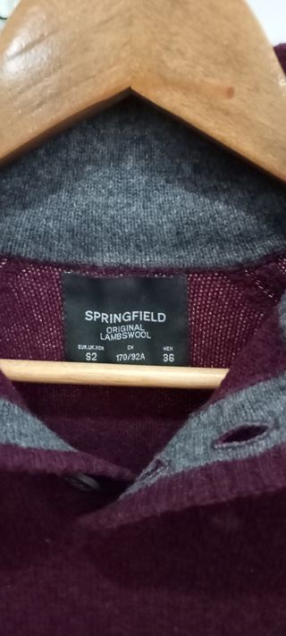 Camisola Springfield Bordeaux Botões Tamanho M