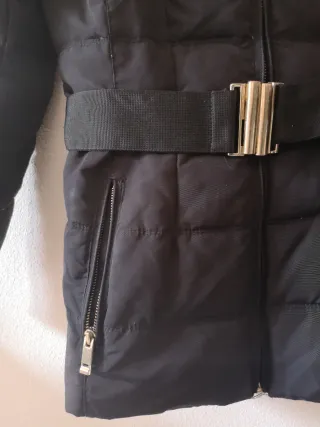 Chaquetón negro plumas Easy Wear Talla S