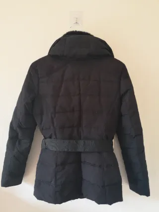 Chaquetón negro plumas Easy Wear Talla S