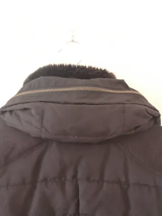 Chaquetón negro plumas Easy Wear Talla S