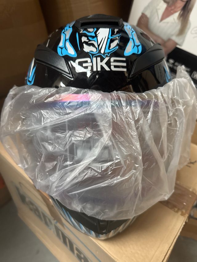Casco de moto integral diseño dragón