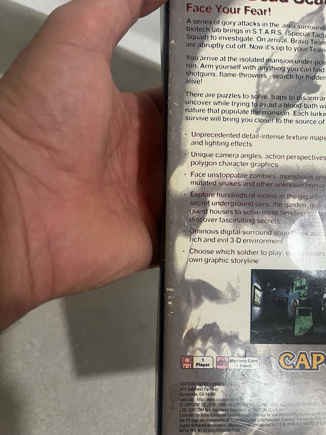 Resident Evil Long box PSX