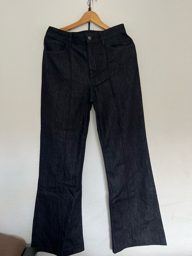 Vaqueros Zara Talla 38 Azul Oscuro