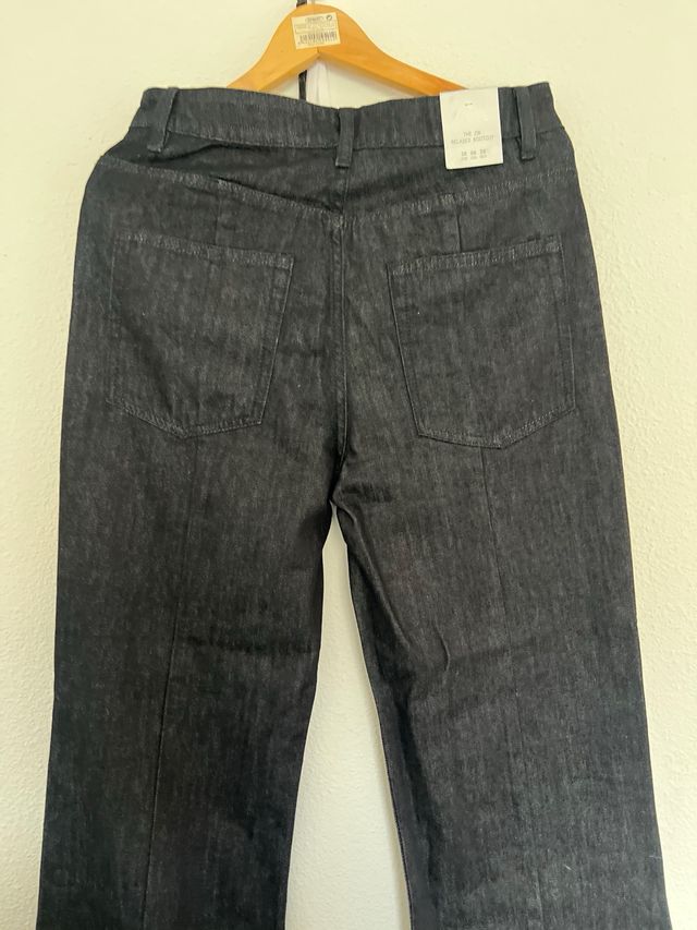 Vaqueros Zara Talla 38 Azul Oscuro
