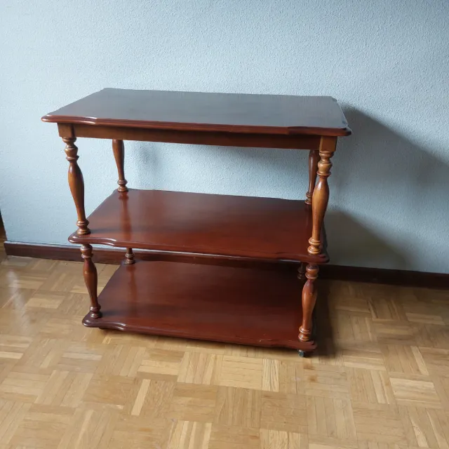 Mesa auxiliar 3 baldas madera Mesa televisión