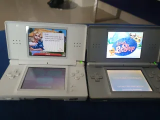 2 Consolas Nintendo DS Blancas y Plateadas