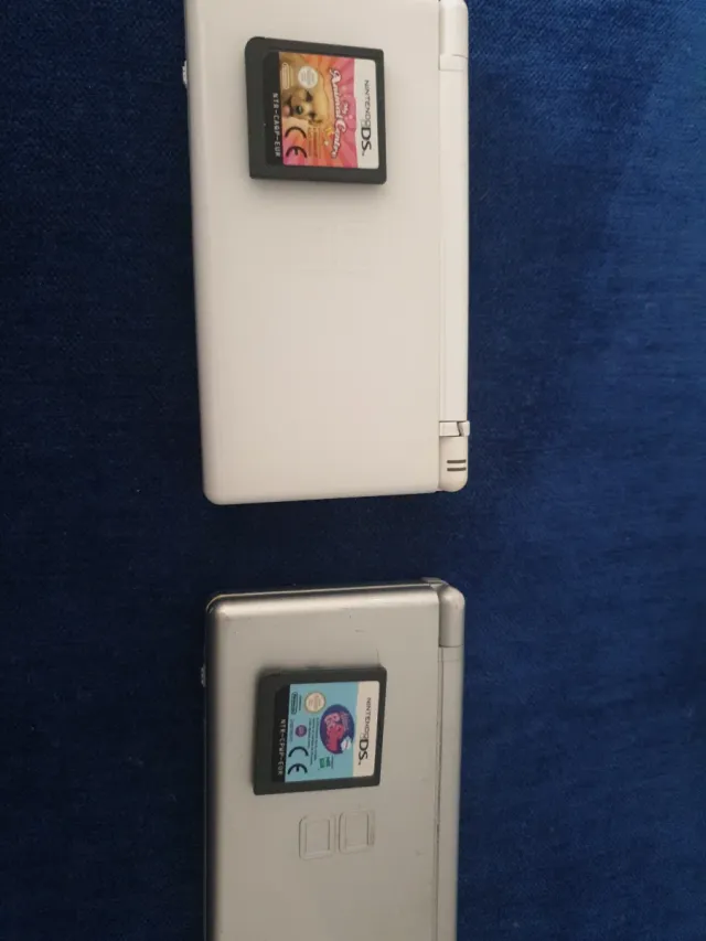 2 Consolas Nintendo DS Blancas y Plateadas