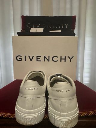 Scarpe Givenchy bianche con fascia nera