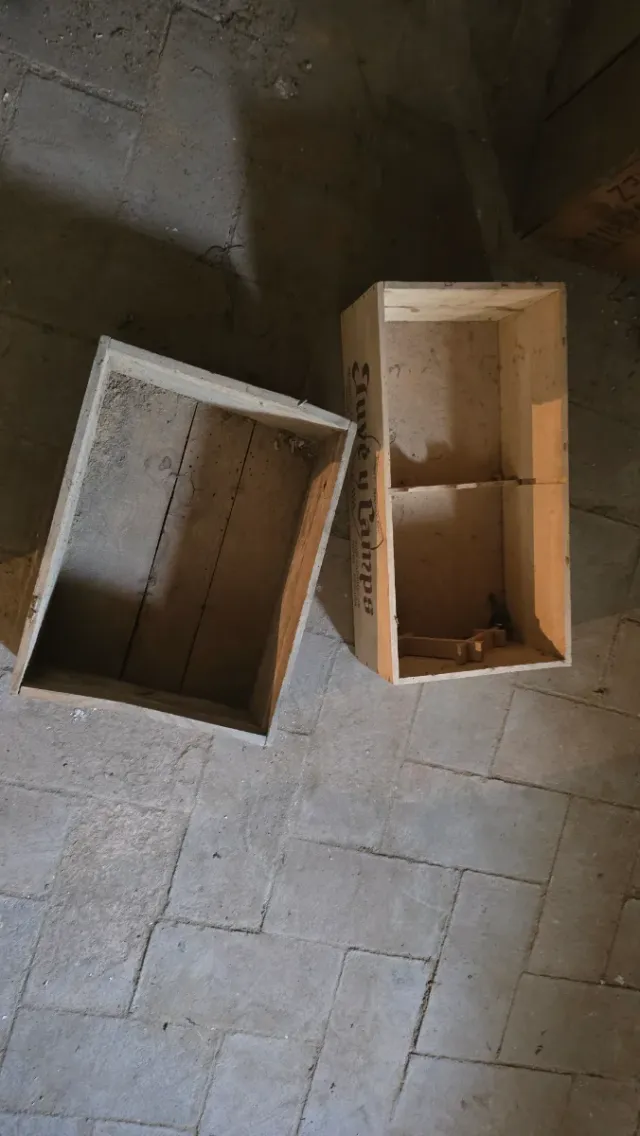 Caixas de madeira antigas (5 unidades)