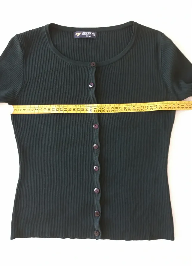 Chaqueta Cardigan Negra Manga Larga