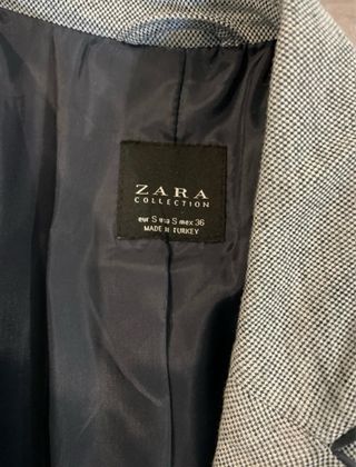 Blazer Gris Zara Talla S