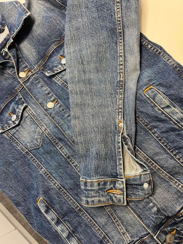 Cazadora vaquera hombre azul