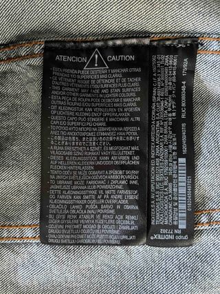 Cazadora vaquera hombre azul