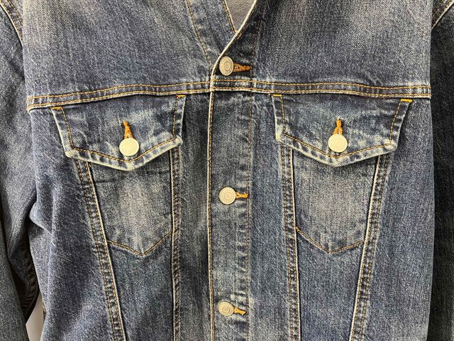 Cazadora vaquera hombre azul