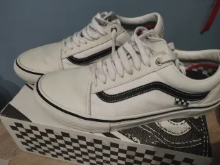 Playeros Vans Blancos y Negros