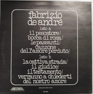 LP Fabrizio De André - Vinile