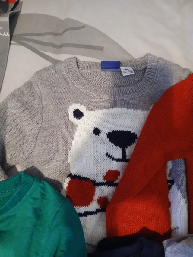 Lote jerseys infantiles Navidad T.98/110 y 110/1