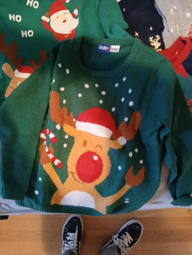 Lote jerseys infantiles Navidad T.98/110 y 110/1